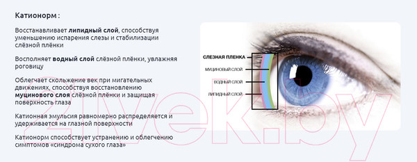 Изображение товара Капли для глаз Santen Катионорм (10мл)