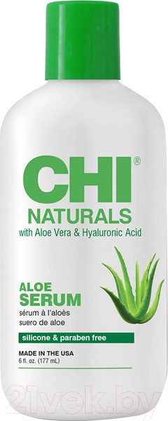 Изображение товара Сыворотка для волос CHI Naturals Aloe Serum Жидкий шелк (177мл)