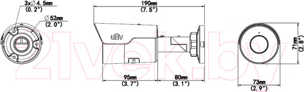 Изображение товара IP-камера Uniview IPC2128LE-ADF40KM-G