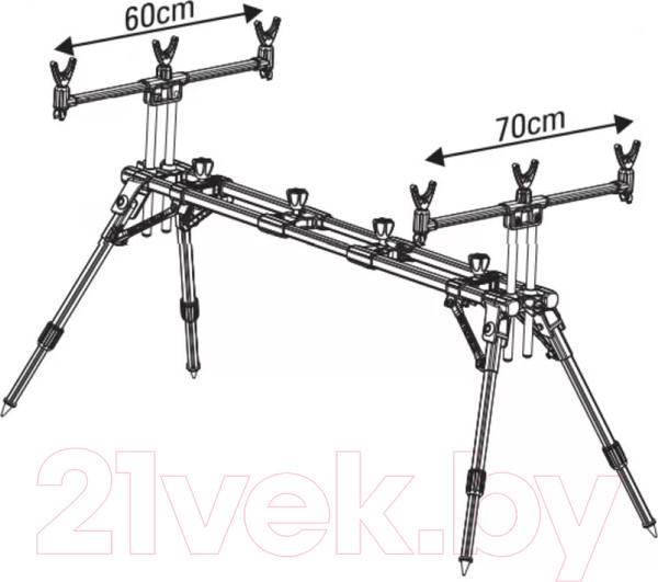 Изображение товара Подставка для удилища Weihai Fstk Род-под на 4 удилища