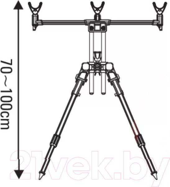 Изображение товара Подставка для удилища Weihai Fstk Род-под на 4 удилища