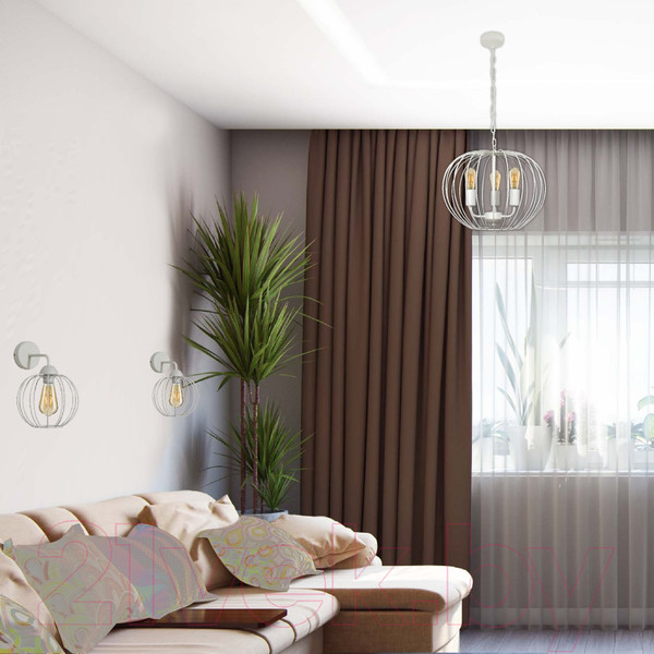 Изображение товара Потолочный светильник Элетех Лада 231 НСБ 01-3х60-154 Е27 / 1005404567 (белый муар)