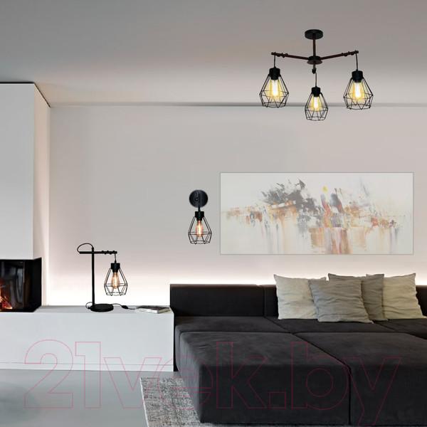 Изображение товара Люстра Элетех Магна 131 НПБ 01-3х60-220 Е27 / 1005404961 (черный муар)