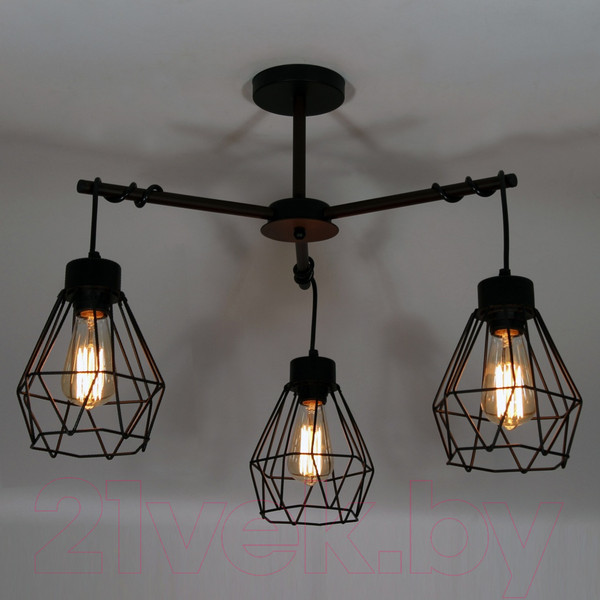 Изображение товара Люстра Элетех Магна 131 НПБ 01-3х60-220 Е27 / 1005404961 (черный муар)