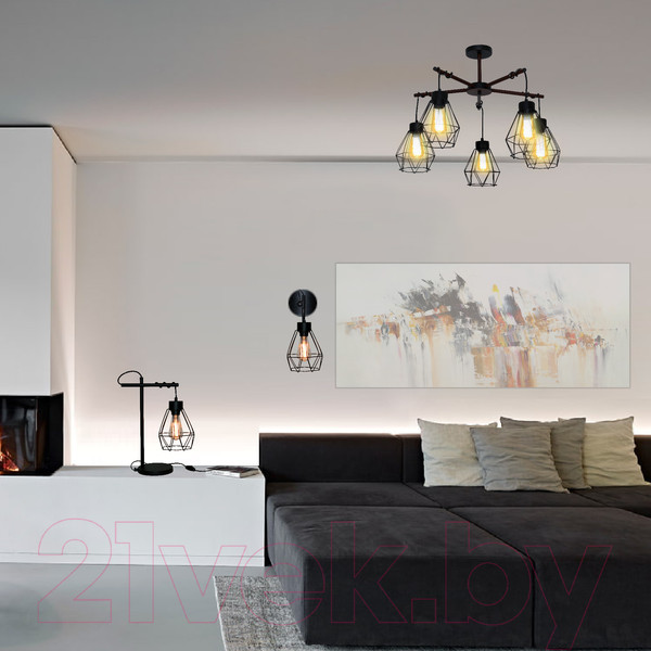 Изображение товара Прикроватная лампа Элетех Магна ННБ 63-60-019 / 1005404964 (черный муар)