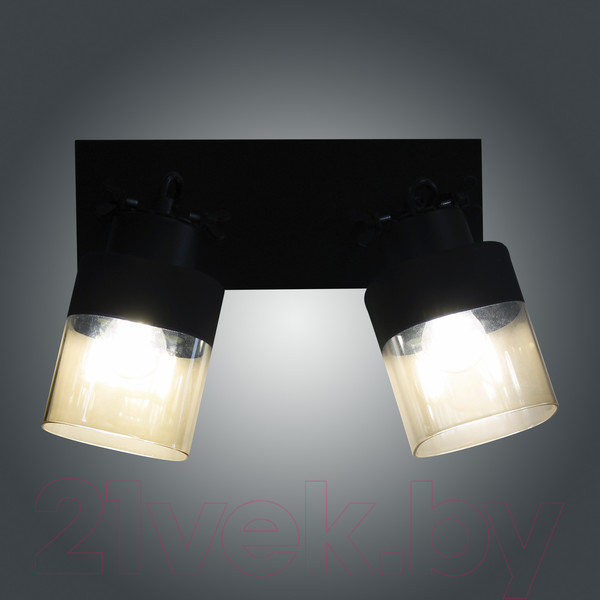 Изображение товара Спот Элетех Марш 121 НПБ 01-2х60-140 Е27 / 1005404968 (черный муар)