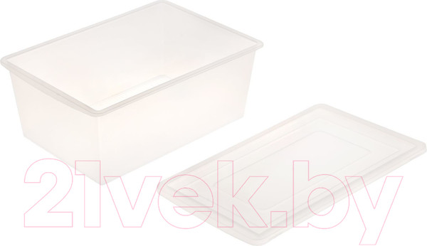 Изображение товара Контейнер для хранения Соломон Для хранения с крышкой / 1313466 (30л, прозрачно-матовый)