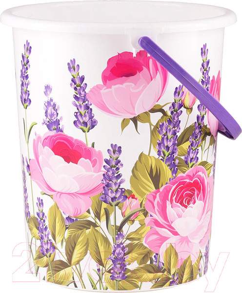 Изображение товара Ведро Полимербыт Цветы / 4314302