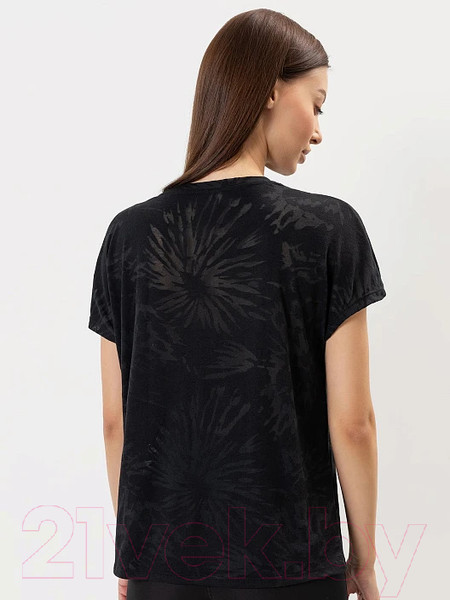 Изображение товара Футболка спортивная Mark Formelle 302637 (р.164/170-84-90, разводы на черном)