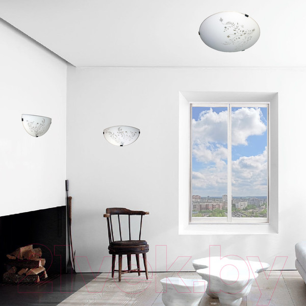 Изображение товара Бра Элетех Нежность 300/2 НББ 21-60 М19 / 1005206077 (матовый белый)