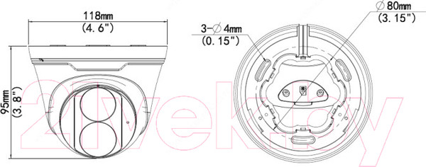 Изображение товара IP-камера Uniview IPC3615LE-ADF28K-G
