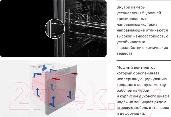 Изображение товара Электрический духовой шкаф Maunfeld MEOM729PB2