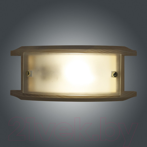 Изображение товара Бра Элетех Полесье 260х110 НББ 06-40 М39 / 1005205878 (матовый белый/сосна)