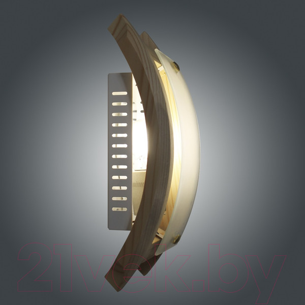 Изображение товара Бра Элетех Полесье 260х110 НББ 06-40 М39 / 1005205878 (матовый белый/сосна)