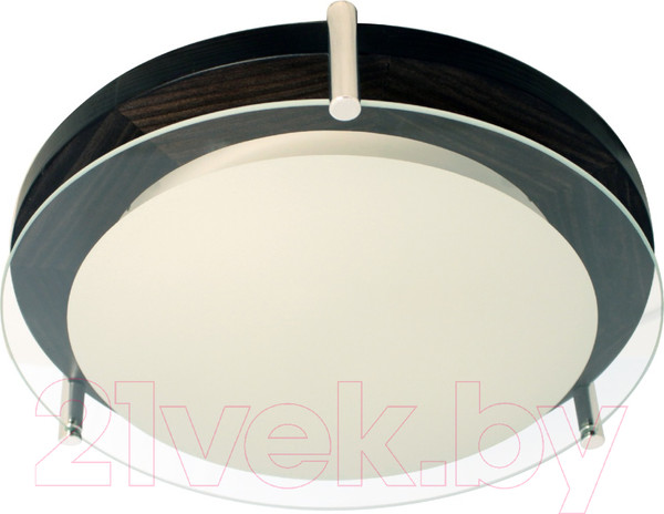 Изображение товара Потолочный светильник Элетех Полесье 300 НПБ 09-2х40-002 М95 / 1005205892 (белый/венге)