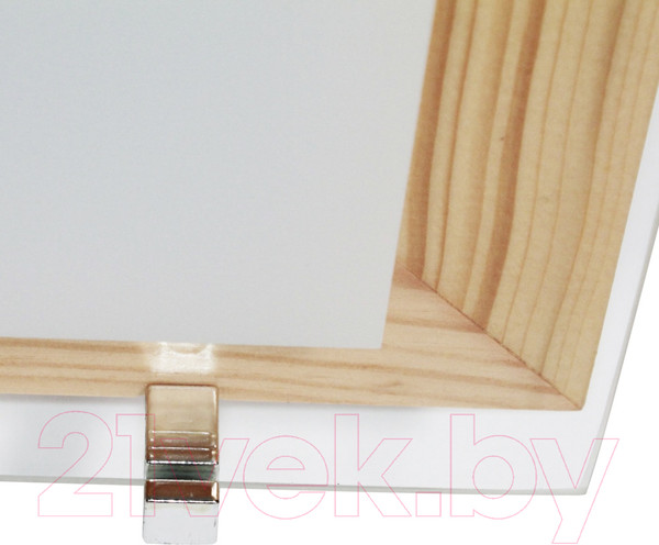 Изображение товара Потолочный светильник Элетех Полесье 400х400 НПБ 09-3х40-003 М97 / 1005205893 (белый/сосна)