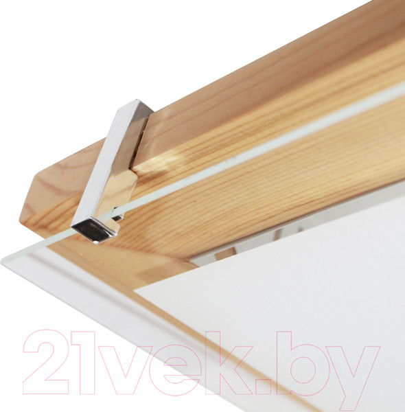 Изображение товара Потолочный светильник Элетех Полесье 400х400 НПБ 09-3х40-003 М97 / 1005205893 (белый/сосна)