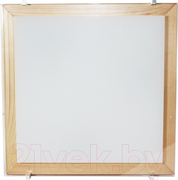 Изображение товара Потолочный светильник Элетех Полесье 400х400 НПБ 09-3х40-003 М97 / 1005205893 (белый/сосна)