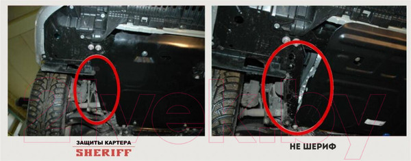 Изображение товара Защита топливного бака SHERIFF 28.5226 для Geely Tugella