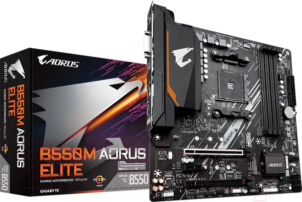 Изображение товара Материнская плата Gigabyte B550M Aorus Elite 1.3