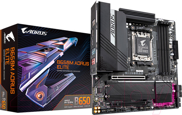 Изображение товара Материнская плата Gigabyte B650M Aorus Elite