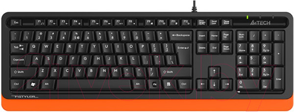 Изображение товара Клавиатура A4Tech Fstyler FKS10 (черный/оранжевый)