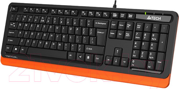 Изображение товара Клавиатура A4Tech Fstyler FKS10 (черный/оранжевый)