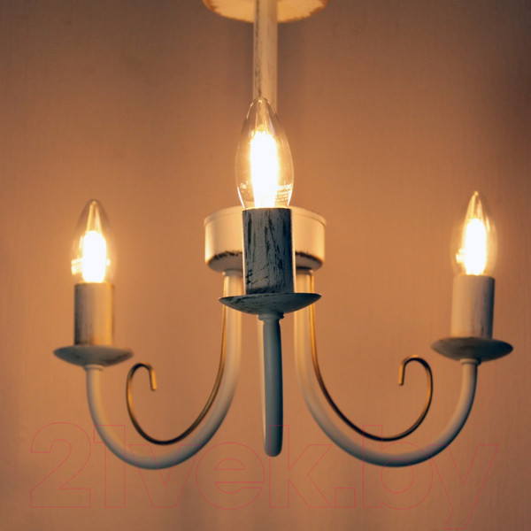 Изображение товара Люстра Элетех Рустика 133 НСБ 01-3х60-144 Е14 / 1005404243 (белый патина)