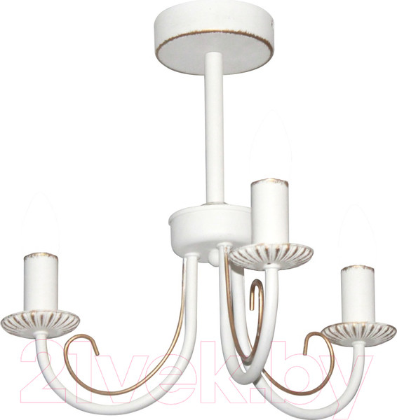 Изображение товара Люстра Элетех Рустика 133 НСБ 01-3х60-144 Е14 / 1005404243 (белый патина)