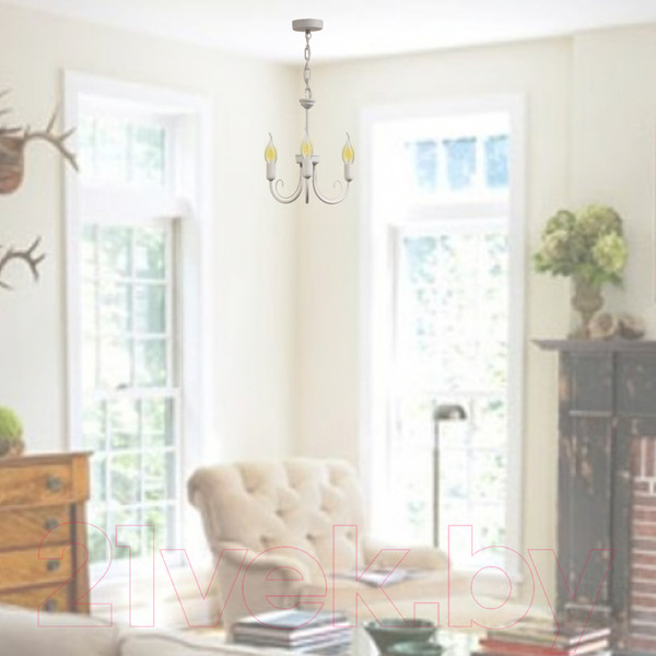 Изображение товара Люстра Элетех Рустика 231 НСБ 01-3х60-134 Е14 / 1005404139 (белый)