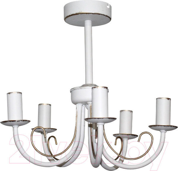 Изображение товара Люстра Элетех Рустика 253 НСБ 01-5х60-123 Е14 / 1005404245 (белый патина)