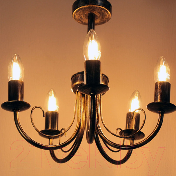 Изображение товара Люстра Элетех Рустика 253 НСБ 01-5х60-123 Е14 / 1005404246 (бронза)