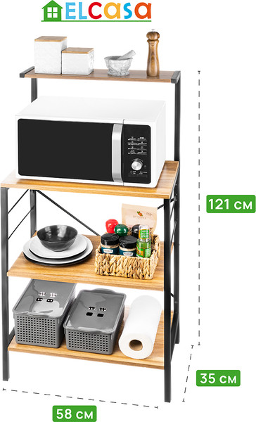 Изображение товара Стеллаж El Casa 240274 (черный)