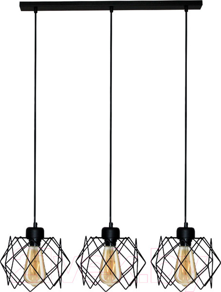 Изображение товара Люстра Элетех Сигма 231 НСБ 01-3х60-161 Е27 / 1005404791 (черный муар)