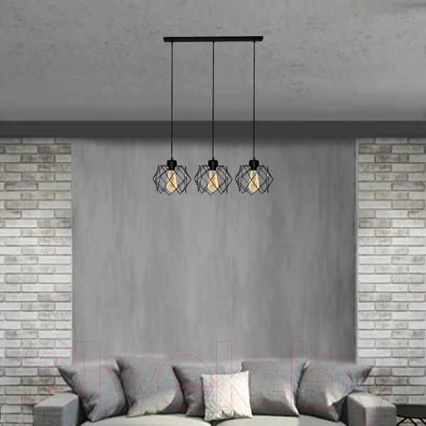 Изображение товара Люстра Элетех Сигма 231 НСБ 01-3х60-161 Е27 / 1005404791 (черный муар)