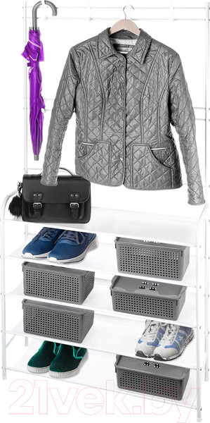 Изображение товара Стойка для одежды El Casa 240266 (белый)