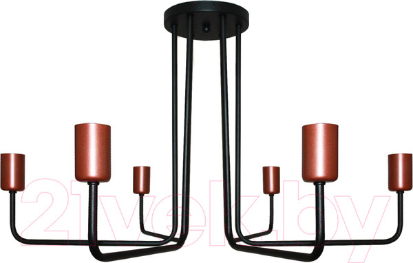 Изображение товара Люстра Элетех Сити 161 НПБ 01-6х60-113 Е27 / 1005404569 (черный медь)