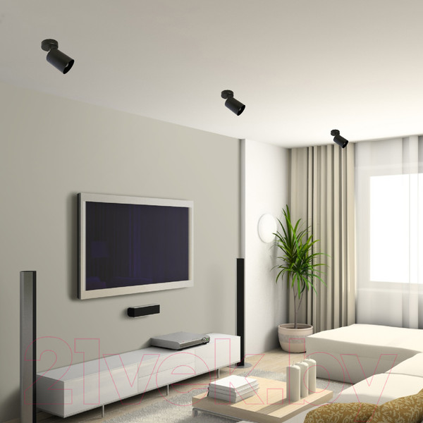 Изображение товара Спот Элетех НПБ 01-60-513 / 1005404518 (черный матовый)