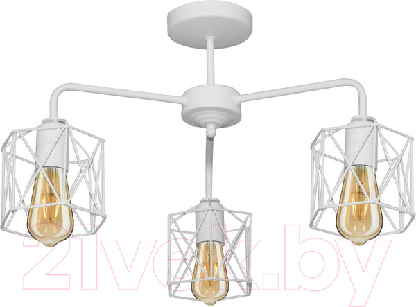 Изображение товара Люстра Элетех Стелла 131 НПБ 01-3х60-202 Е27 / 1005404671 (белый муар)