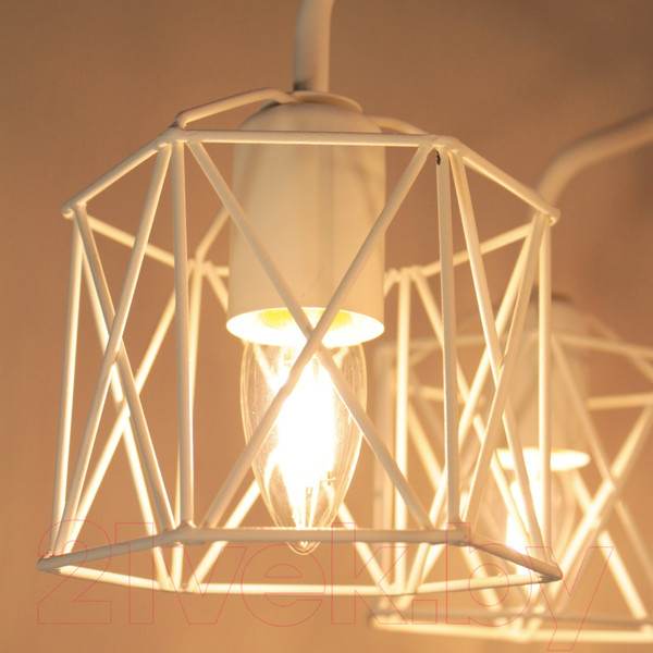 Изображение товара Люстра Элетех Стелла 161 НПБ 01-6х60-142 Е27 / 1005404670 (белый муар)