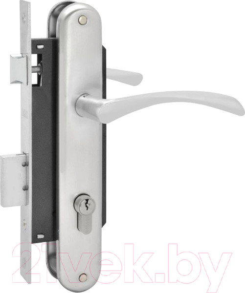 Изображение товара Замок врезной Нора-М N100-85 К / 8228 (матовый никель)