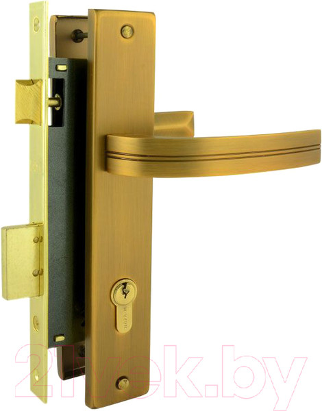 Изображение товара Замок врезной Нора-М N106-85 К / 16193 (матовый кофе)