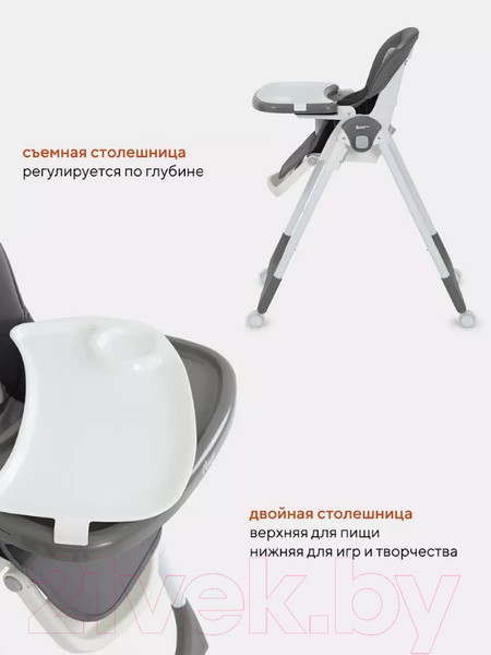 Изображение товара Стульчик для кормления Rant Basic Mango / RH304 (Grey)