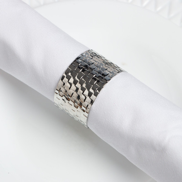 Изображение товара Набор сервировочных салфеток Этель White Pleasure / 7675074 (2шт, с кольцами)