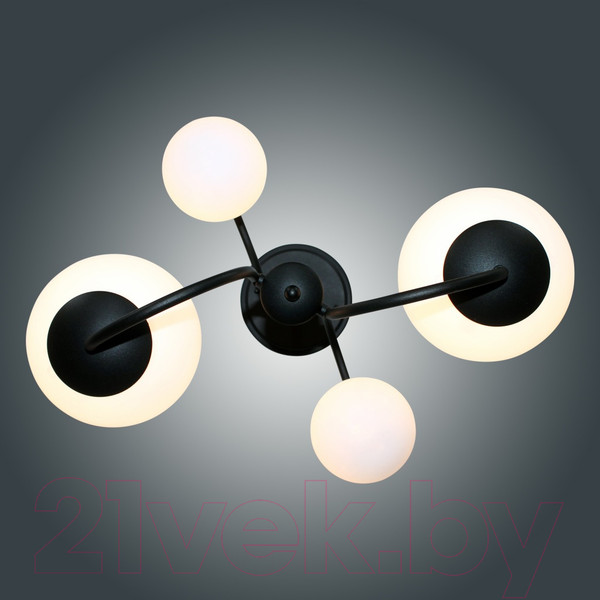 Изображение товара Люстра Элетех Тефия 241 НСБ 01-4х40-101 / 1005405125 (черный)