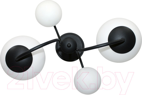 Изображение товара Люстра Элетех Тефия 241 НСБ 01-4х40-101 / 1005405125 (черный)