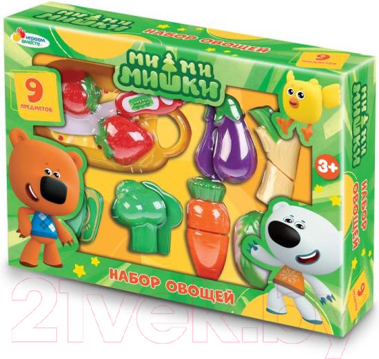 Изображение товара Набор игрушечных продуктов Играем вместе Набор овощей Ми-ми-мишки / 1809U199-R2