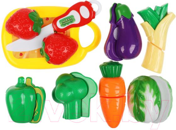 Изображение товара Набор игрушечных продуктов Играем вместе Набор овощей Ми-ми-мишки / 1809U199-R2
