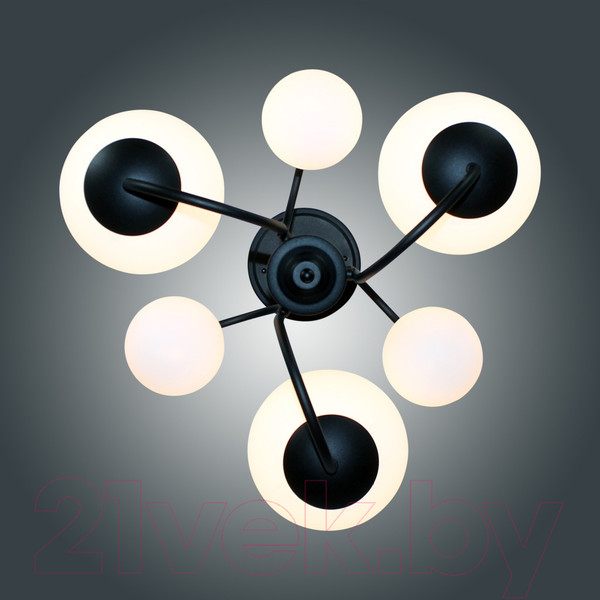 Изображение товара Люстра Элетех Тефия 261 НСБ 01-6х40-101 / 1005405126 (черный)