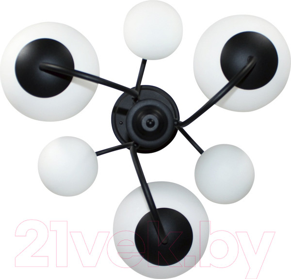 Изображение товара Люстра Элетех Тефия 261 НСБ 01-6х40-101 / 1005405126 (черный)